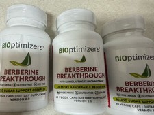 3 Pack BiOptimizers Berberine Breakthrough 60 Caps | Version 2.0 New Exp 27/28 picture