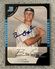 2005 Bowman Draft Picks & Prospects - Brett Gardner #BDP85 (RC) (AU) Hard Signed picture