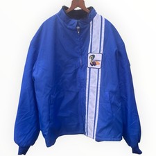 Vintage Ford Mustang Cobra Shelby Maroon Blue Racing Jacket 2XL Made In USA picture