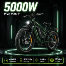 5000W DUAL MOTOR Electric Bike for Adults 26