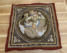 Vintage Burmese Kalaga Tapestry Hanuman Embroidery picture