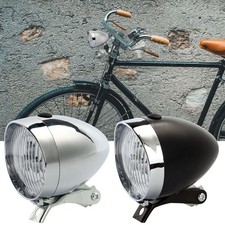 Classical Vintage LED Bike 12V-48V Headlight Bicycle Retro Light Front Head Lamp picture