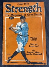 RARE Antique 1922 Ty Cobb Tigers Cover Strength Magazine HORNSBY FRISCH SISLER picture