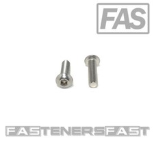 (100) 10-32x3/4 Button Head Socket Cap Screw Stainless Steel Allen (100 PCS) picture