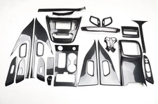 24PCS Black Carbon Fiber Car Interior Kit Cover Trim For Nissan Murano 2015-2019 picture