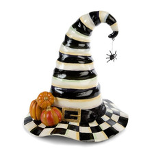 MACKENZIE CHILDS Courtly Stripe Witch's Hat NEW picture