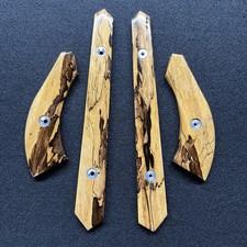 Ruger M77 MK2 Zytel Boat Paddle Skeleton Stock Inserts Spalted Tamarind picture