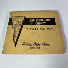 Vtg 1978-79 Thomas Bros Maps San Bernardino County Popular Street Atlas Guide picture