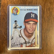 🔥1954 Topps HOF / Ed Mathews🔥#30 Milwaukee Braves - Vintage - HOF🔥 picture