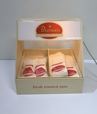 Vintage Peterson's Gourmet Nuts Heated warmer Advertising Counter Display Bags picture