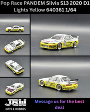 Pop Race (JDM) PANDEM Silvia S13 2020 D1 Lights Yellow 640361 1/64 picture