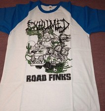 exhumed road finks fruit of the loom baseball shirt death metal grindgore picture