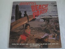 Annette's Beach Party ANNETTE FUNICELLO VINYL LP ALBUM 1963 BUENA VISTA RECORDS picture