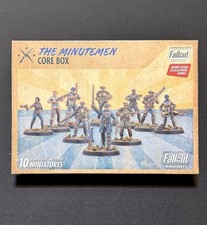 Modiphius Fallout Miniatures Minutemen Core Box Plastic NIB MUH1620142 picture