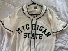 Ebbets Field Flannels NCAA Michigan State University 1940 Home jersey. Size M. picture