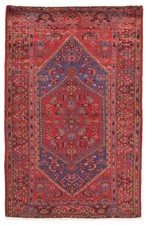 Traditional Vintage Hand-Knotted Area Rug 4'3