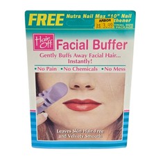 Vtg 2003 Hair Off Facial Buffer 3 In 1 All Natural Quickly Buffs Away Hair NIP picture