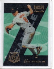 1996 CAL RIPKEN JR PINNACLE ZENITH BASEBALL Z  TEAM INSERT #3 OF 18 RARE SAMPLE picture