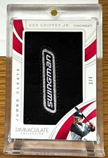 Panini 2019 Immaculate Ken Griffey Jr. Jumbo Cleats IJ-JR 3/4 Reds. Swingman picture