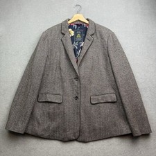 JOULES Tweed Jacket UK 20 22 AGATHA Parade Hacking Herringbone Country Riding picture