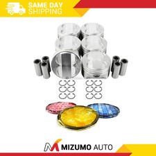 Pistons w/ Rings fit Fits 04-08 Acura TL 3.2L V6 SOHC 24v picture
