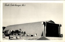 Glynco GA Hangar c1940s Real Photo Vintage Postcard bhn picture