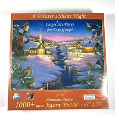 Abraham Hunter Art -  A Winter's Silent Night - 1000 Piece Christmas Puzzle picture