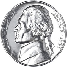 1955 (P) Jefferson Nickel Gem Proof picture