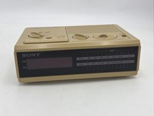 Sony Dream Machine Tan Color Am Fm Digital Clock Radio ICF C2W picture