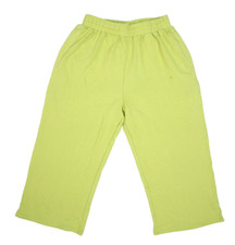 Shiny By Nature Womens Lime Green Drawstring Waist Wide Leg Sweatpants XL picture