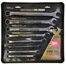 Vintage Craftsman 8-Piece SAE Quick Wrench Set Made in USA -V- Series 942358  picture