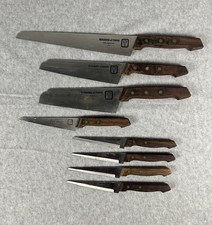Set Of 8 Benihana Of Tokyo Molybdenum Japan Knives Steak Knives Chef Knife Wood picture