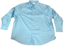 Amazon Essentials Big Men's Long Sleeve Stretch Oxford Shirt Blue (Size 4XL) NWT picture
