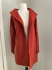 Chico's sz 0 womens  orange persimmon open front jacket sweater knit S 4-6 picture