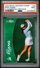 ROSE ZHANG 2024 Skybox Metal Universe Green E-X ROOKIE /9 #42 PSA 9 picture