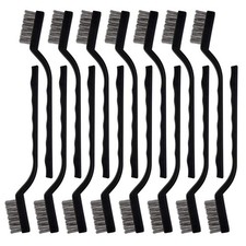 Topbuti 15 Pcs Mini Stainless Steel Wire Brush Set for Cleaning Welding Slag Rus picture