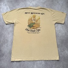 Vintage Maui Brewing Co Shirt Mens L Bikini Blonde Lager Beer Hawaii picture