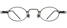 Momo MV 3000-303 Antique Gold & Pewter 38-26-135 Oval Metal Eyeglasses Rx Ready picture