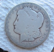 1888-S Morgan Silver Dollar Rare Key Date San Francisco Mint Cleaned Hole Filler picture