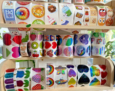 Retro Stickers Off The Roll: Sparkle, Rainbows, Hearts, Unicorns+: You Choose picture