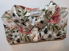 Chico’s No-Iron Chic Stretch Floral Button Down Shirt Tunic Size 3 XL / 16 Pink picture