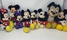 VINTAGE DISNEY MICKEY AND MINNIE MOUSE PLUSH STUFFED ANIMAL LOT picture
