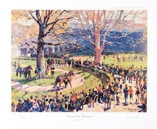 Equine Equestrian Prints by New Zealand Artist Peter Williams-Opening Day picture
