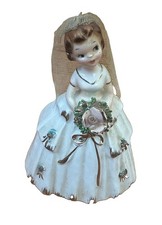 Vintage Enesco Bride Planter Figurine Japan picture