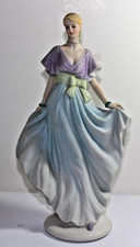 1980 VINTAGE VALENTINO COLLECTION HAND CRAFTED PORCELAIN LADY FIGURINE picture