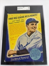 1938 Wheaties Card Panel Dolph Camilli Brooklyn Dodgers Pre War Graded  SGC 3.5 picture
