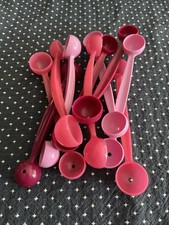 10 Tupperware Melon Ballers Assorted Pink Red Colors New picture