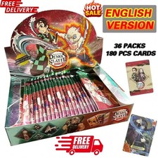 Demon Slayer English Trading Card Box Anime Collectible Cards picture