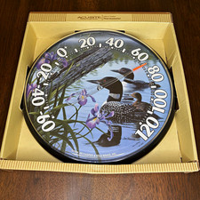 Vtg AcuRite Indoor/Outdoor Ducks Jim Kasper Wall Thermometer Weather Resistant picture