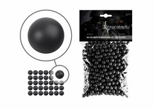 Wearable4U .43 Cal Reusable Black Rubber Balls for Paintball Gun 100 pack picture